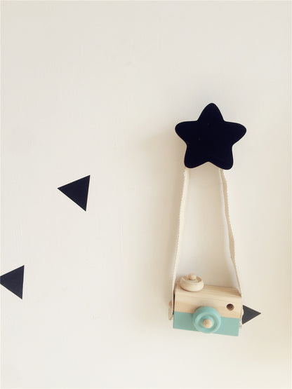 INS decoration north European wood hook wall hook children's house children's clothing store decorative wall decoration Nordic cute stars