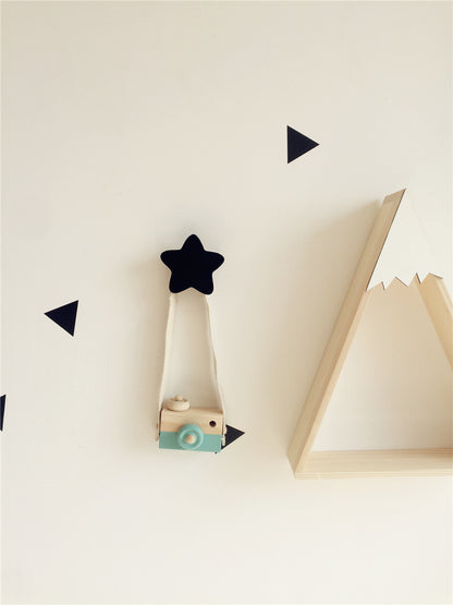 INS decoration north European wood hook wall hook children's house children's clothing store decorative wall decoration Nordic cute stars