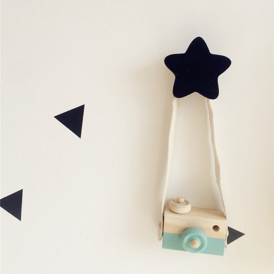 INS decoration north European wood hook wall hook children's house children's clothing store decorative wall decoration Nordic cute stars