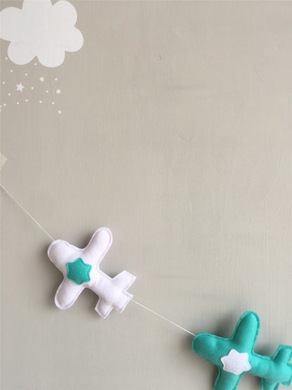 INS new Nordic style felt airplane hanging wall decoration photography props children's house children's clothing store