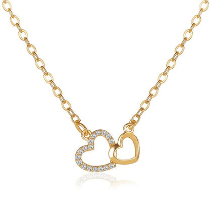 The Ella Double Heart Necklace