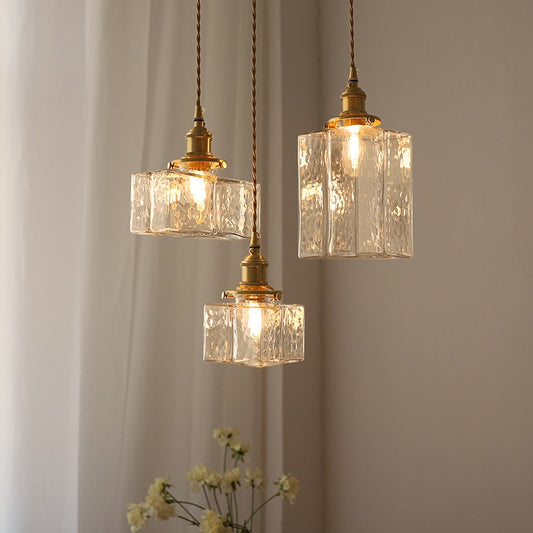 Vintage Glass Pendant Light - Modern Farmhouse Pendant Lighting - Scout