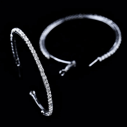 The Grace Crystal Hoop Earrings