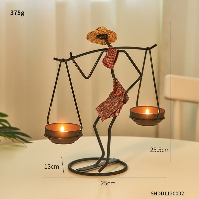 Metal candle holder home decor accessories Ornaments African Candlesticks for candles Christmas decoration wedding centerpieces