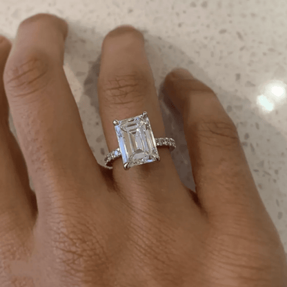 The Sophia Emerald Cut Ring